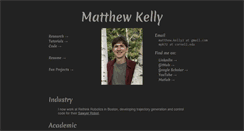 Desktop Screenshot of matthewpeterkelly.com